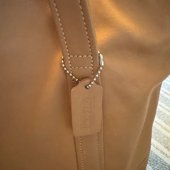Coach Caramel Leather Tote Bag - Picture 4 of 6